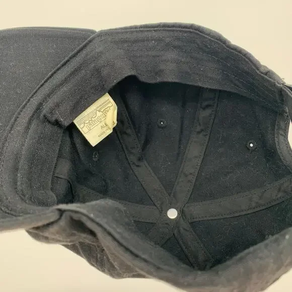 Patagonia Unisex Black Logo Patch Baseball Hat with Adjustable Fit - Picture 6 of 6